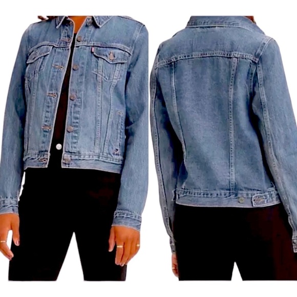 Levi's Jackets & Blazers - Levi's Original Dark Blue Denim Trucker Jean Jacket
S40117 Women's Size Small